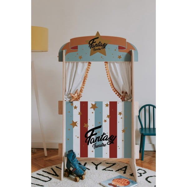 Koka bērnu leļļu teātris Dekornik Classic Retro-image-1