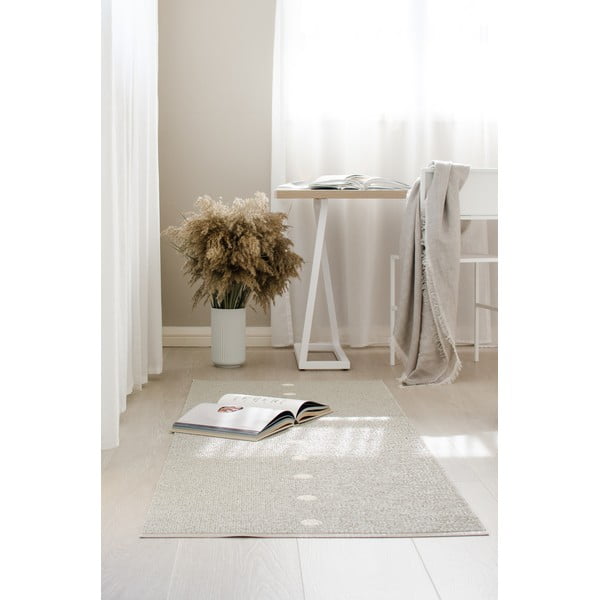 Bēšs/krēmkrāsas iekštelpu un āra paklājs 70x60 cm Peg Linen Vanilla – Pappelina-image-1