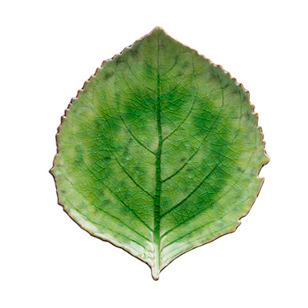 Zaļš keramikas šķīvis Costa Nova Riviera, 19 x 22 cm