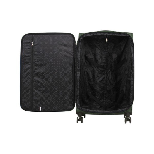 Zaļa bagāžas soma uz 4 riteņiem Lulucastagnette Teddy Bear, 71 l-image-3