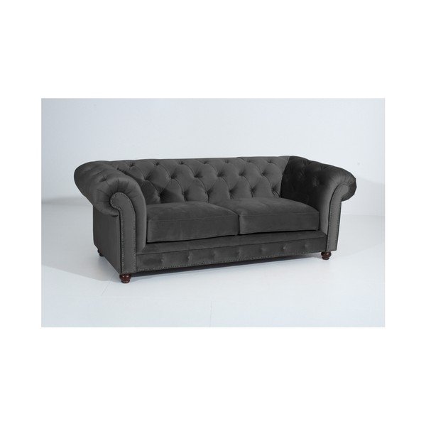 Antracīta pelēks dīvāns Max Winzer Orleans Velvet, 216 cm-image-3