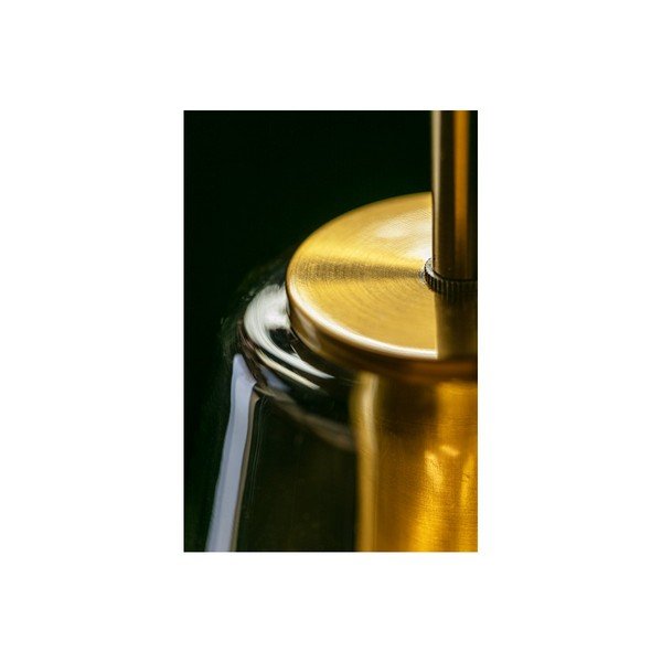 Zelta krāsas piekaramā lampa ar metāla/stikla abažūru ø 17 cm Lime – GTV-image-2