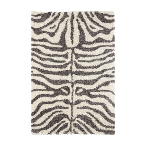 Pelēks/bēšs paklājs 150x80 cm Striped Animal – Ragami