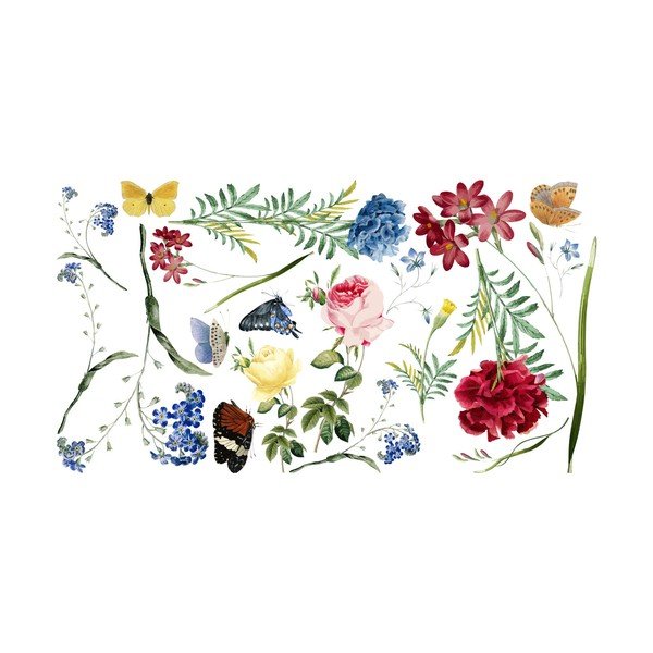 Sienas uzlīmju komplekts Ambiance Flowers in the Garden-image-2