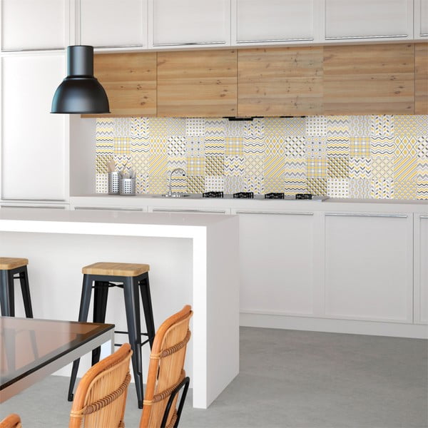 24 sienu uzlīmju komplekts Ambiance Scandinavian Tiles Stockholm, 10 x 10 cm-image-3