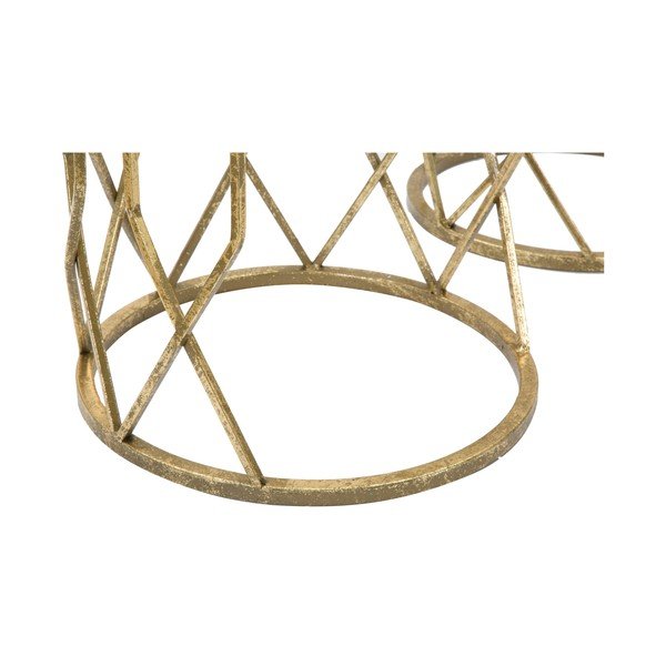 Apaļi sānu galdiņi ar stikla galda virsmu (3 gab.) ø 32 cm Tunisi – Mauro Ferretti-image-4