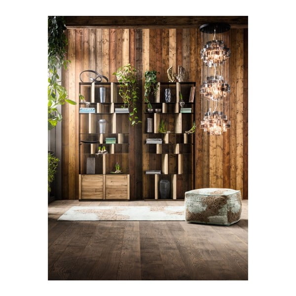 Kare Design Storm pārstrādātas priedes koka grāmatu plaukts-image-4
