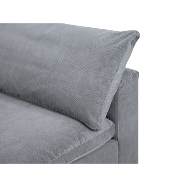 Pelēka modulārā dīvāna stūra daļa Windsor & Co Sofas Galaxy, kreisais stūris-image-1