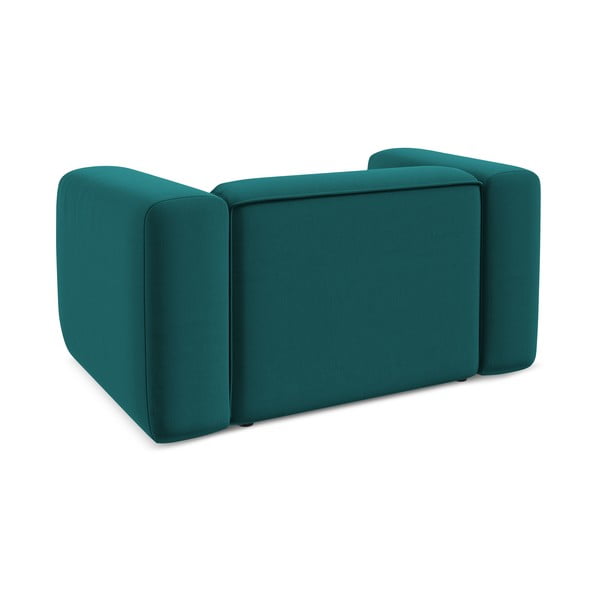 Tirkīzzils samta atpūtas krēsls Ekahi – Makamii-image-4