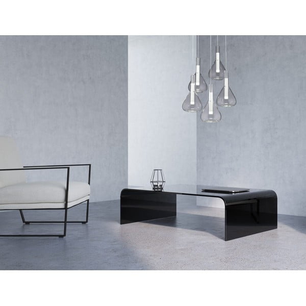 Balta LED piekaramā lampa ar stikla abažūru ø 55 cm Cipera – CINQUE-image-1