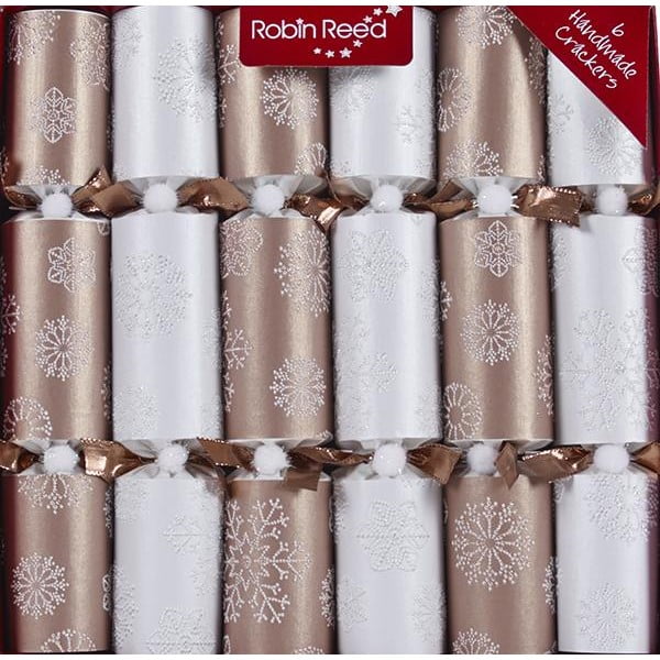 6 Robin Reed Sniegpārslu komplekts Ziemassvētku krekeri