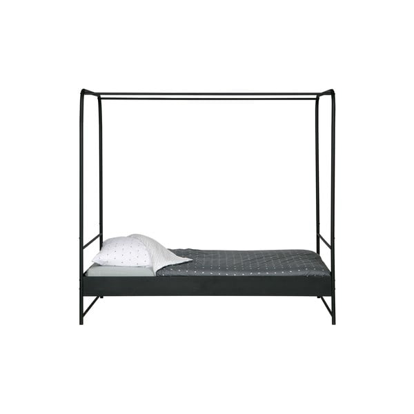 Melna vienguļamā gulta vtwonen Bunk, 120 x 200 cm