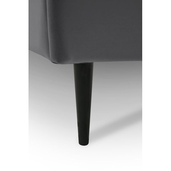 Pelēka bērnu gulta 90x200 cm Mercury – Scandic-image-1