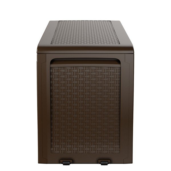 Tumši brūna plastmasas dārza uzglabāšanas kaste Samoa – Keter-image-3