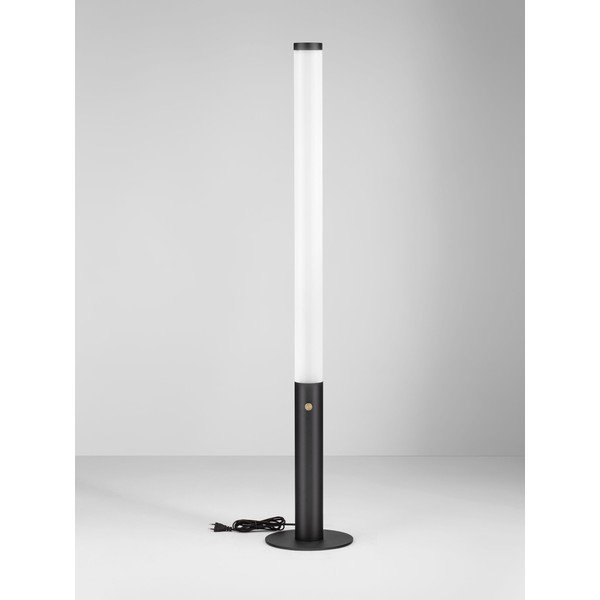 Matēti melna tērauda LED stāvlampa ar regulējamu spilgtumu ar akrila stikla abažūru (augstums 141 cm) Glaze – Nova Luce-image-4