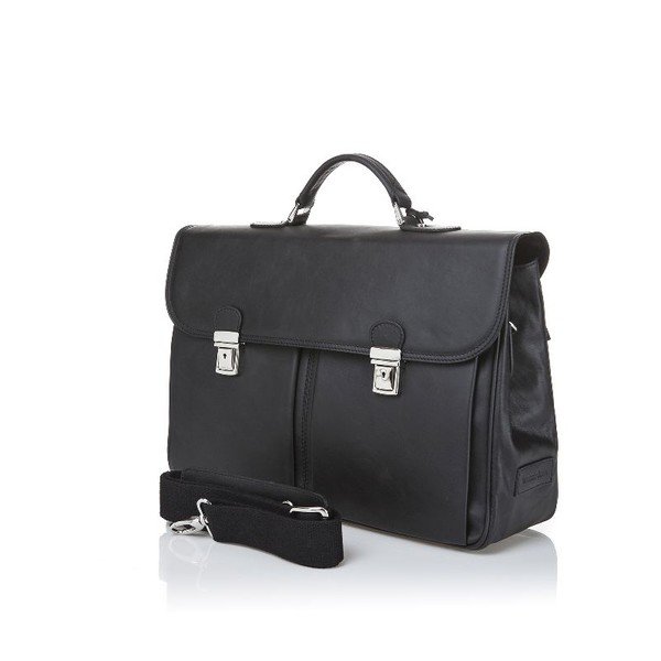 Vīriešu soma Ferruccio Laconi 001 Black Black-image-1