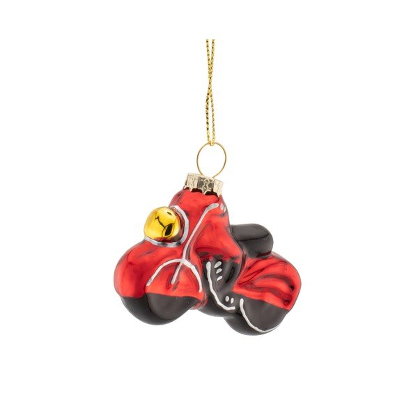 Stikla Ziemassvētku eglītes bumbiņas (3 gab.) 3 cm Transport – Sass & Belle-image-1