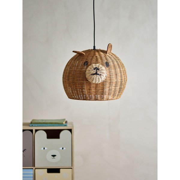 Brūns abažūrs bērniem ø 40 cm Lilu – Bloomingville Mini-image-1
