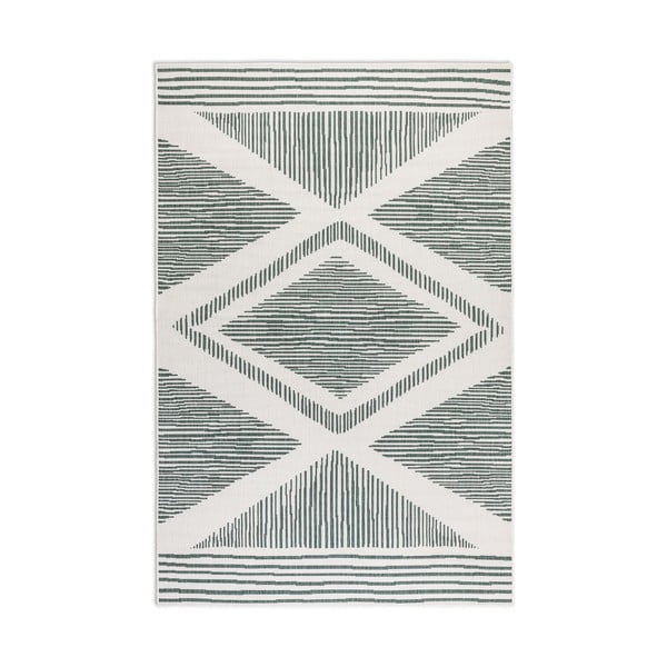 Zaļš/krēmkrāsas āra paklājs 160x230 cm Gemini – Elle Decoration