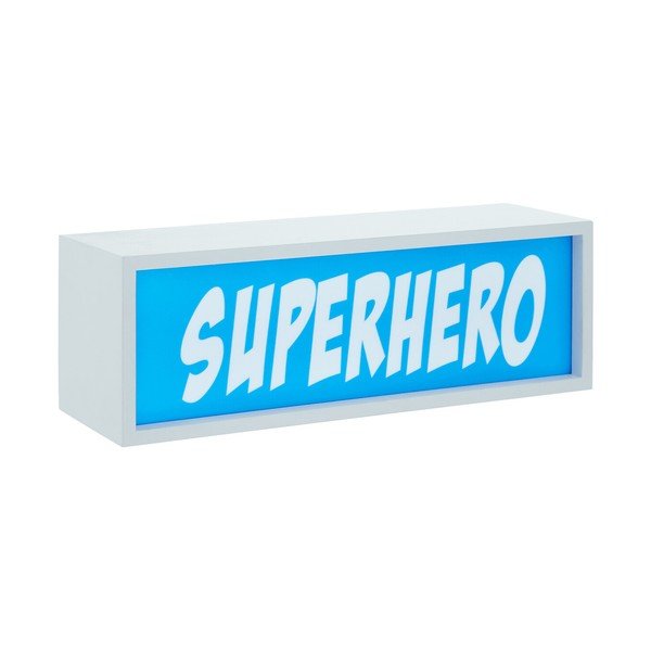Zils gaismas dekors uz baterijām Superhero – Premier Housewares