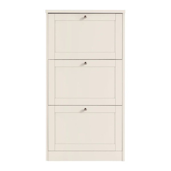 Bēšs matēts atverams apavu plaukts 70x130x19 cm Heide – Støraa