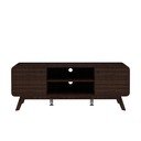Brūns TV galdiņš ar riekstkoka imitāciju 140x53 cm Caitlin – Støraa