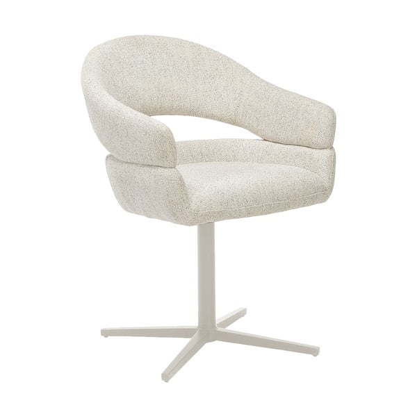 Krēmkrāsas polsterēti ēdamistabas krēsli ar roku balstiem (2 gab.) Dover – House Nordic-image-3