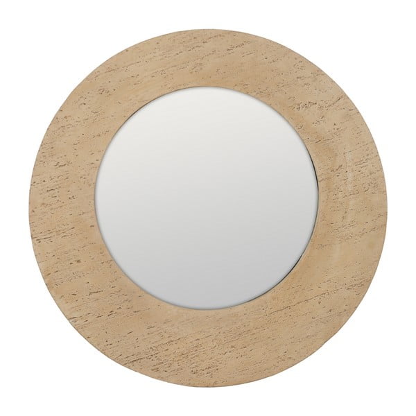 Sienas spogulis ar akmens rāmi 80x80 cm Piedra – Ixia