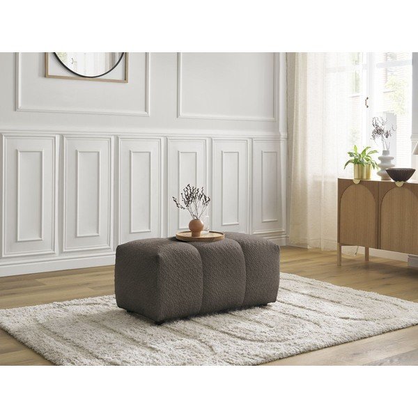 Brūns kāju soliņš no buklē auduma Roxelane – Bobochic Paris-image-4