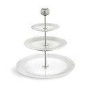 Balts trīsstāvīgs porcelāna trauks Kähler Design Hammershoi Etagere, ⌀ 28 cm