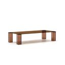 Brūns stikla žurnālgaldiņš 60x140 cm Adularia – Kave Home