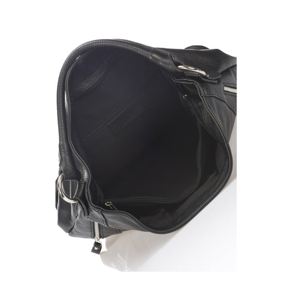 Melna ādas rokassomiņa Markese Savino-image-3