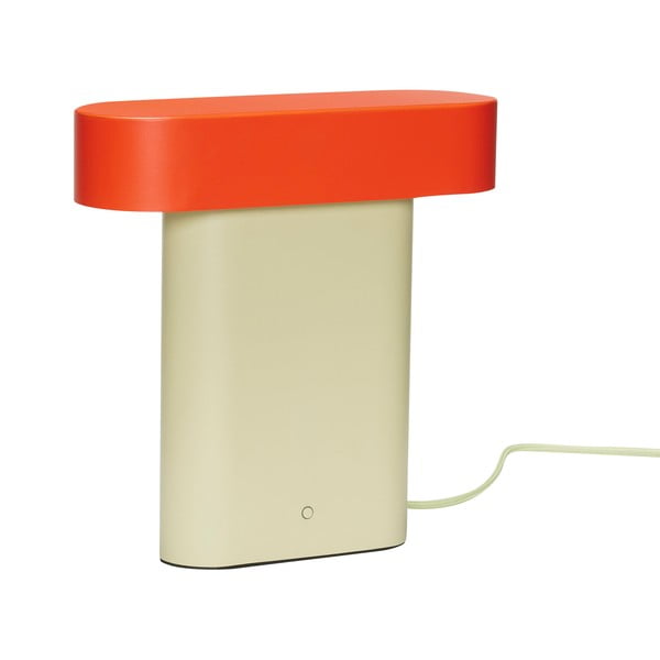 Oranža/bēša galda lampa (augstums 25 cm) Sleek – Hübsch