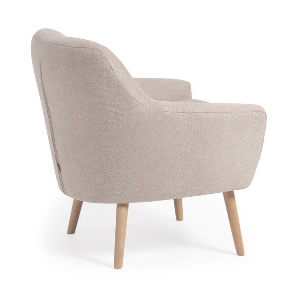 Bēšs atpūtas krēsls Candela – Kave Home-image-4