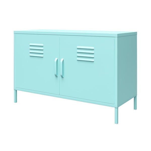 Gaiši zils metāla skapis 100x64 cm Cache – Novogratz-image-2