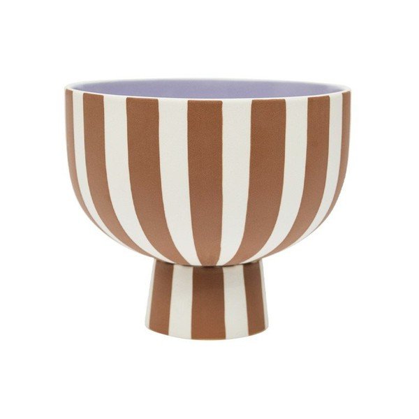 Brūna akmensmasas servēšanas bļodiņa Toppu – OYOY Living Design