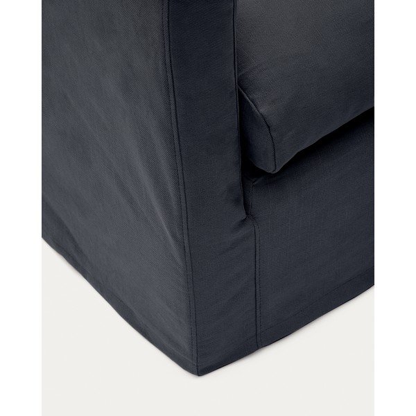 Antracīta pelēks pārvalks 92 cm Nora – Kave Home-image-3