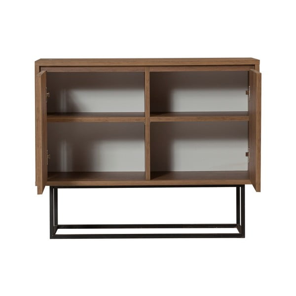 Dabīga toņa skapītis ar riekstkoka imitāciju 90x72 cm Rodez – Kalune Design-image-2