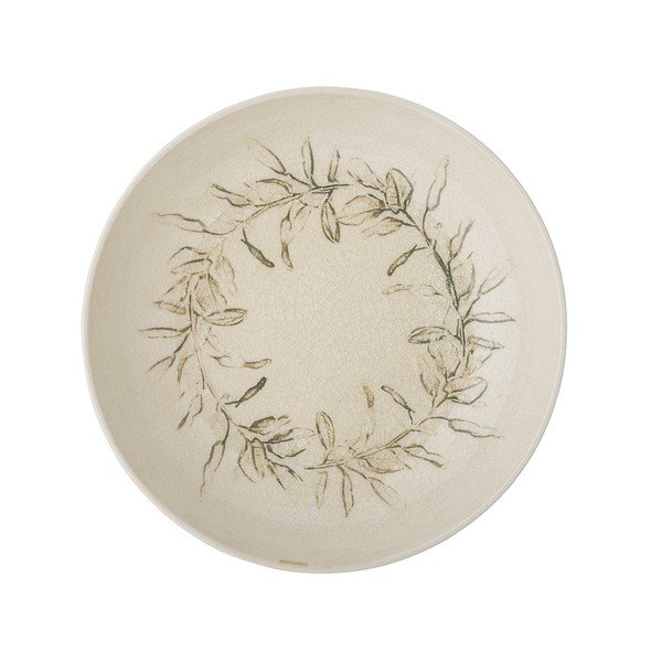 Krēmkrāsas māla bļodiņa ar Ziemassvētku motīvu 450 ml Hollie – Bloomingville