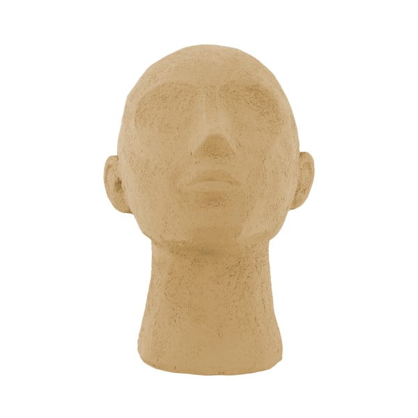 Smilšu brūna dekoratīvā figūriņa PT LIVING Face Art, augstums 22,8 cm