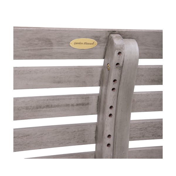 Pelēks masīvkoka dārza sols Mandalay – Garden Pleasure-image-4