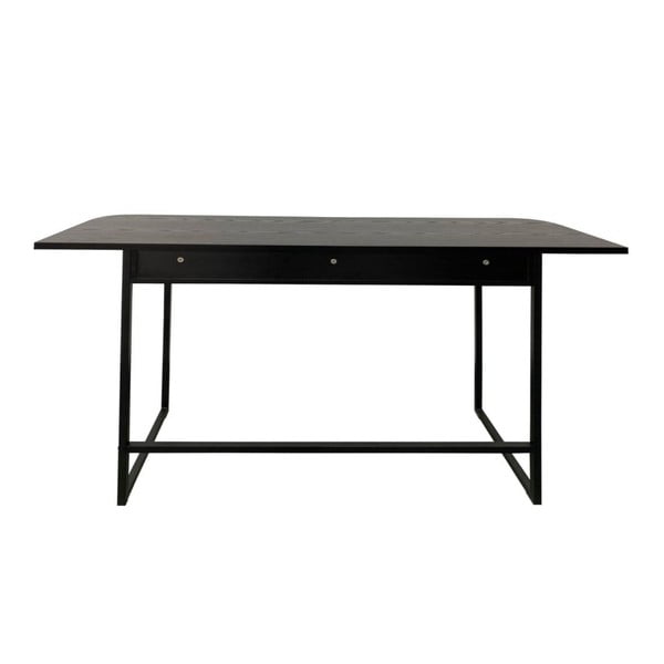 Melns konsoles galds ar oškoka imitāciju 40x140 cm Darlington – Actona-image-3