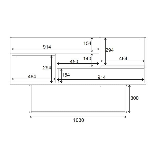 Dabīga toņa zema kumode ar ozolkoka imitāciju 145x82 cm Titan – Marckeric-image-4