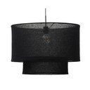 Melns abažūrs ø 60 cm Mariela – Kave Home