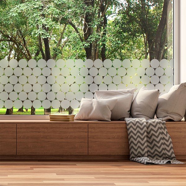 Logu uzlīmes (50 gab.) 10x10 cm Clackout Circle – Ambiance-image-1