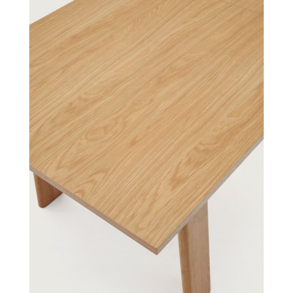 Izvelkams ēdamgalds ar papildu galda virsmu ar ozolkoka imitācijas galda virsmu 95x200 cm Arlen – Kave Home-image-3