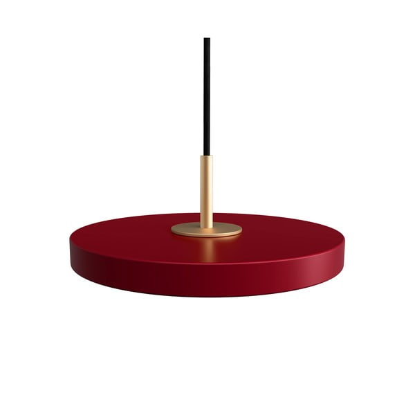 Sarkana LED piekaramā lampa ar metāla abažūru ø 15 cm Asteria Micro – UMAGE
