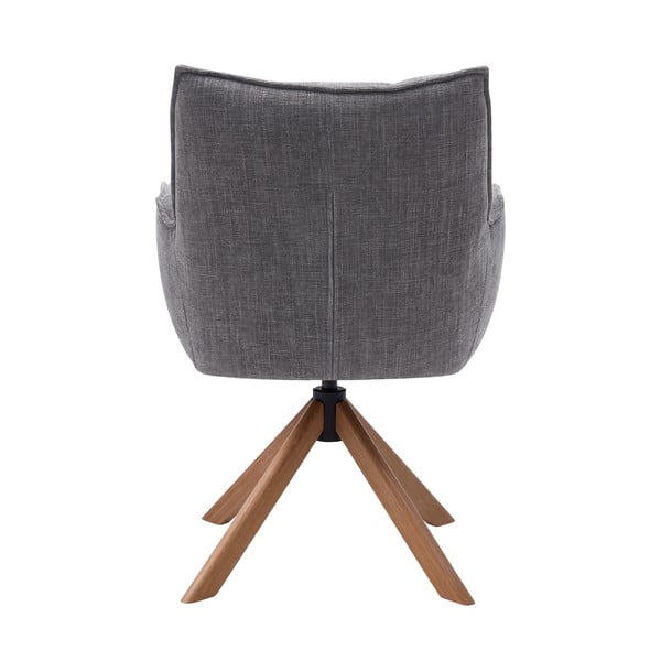 Pelēki polsterēti ēdamistabas krēsli (2 gab.) Marilla – Unique Furniture-image-2