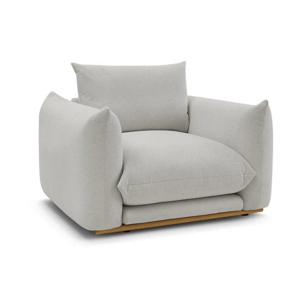 Gaiši pelēks atpūtas krēsls Ernest – Bobochic Paris