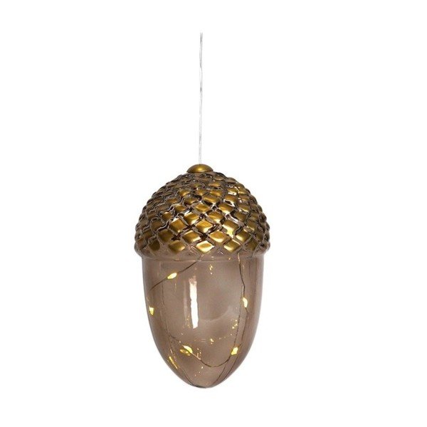 Brūns piekarināms Ziemassvētku gaismas dekors ø 7 cm Celina – Sirius